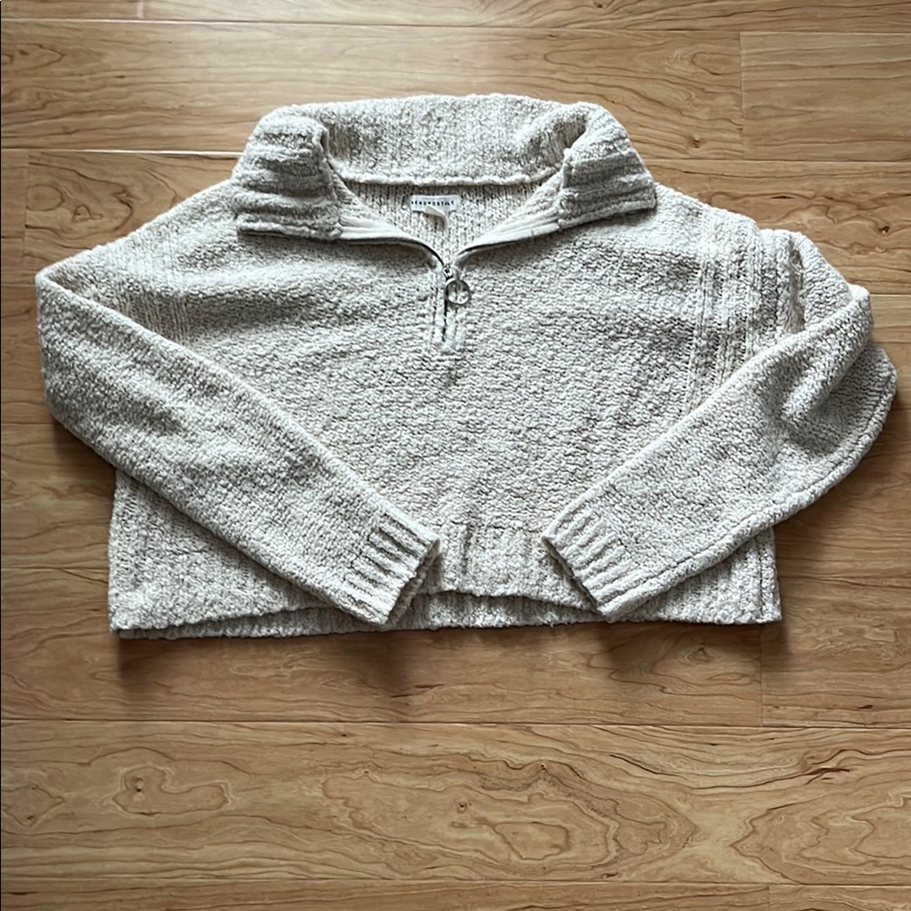 Aeropostale Cream Cowl Neck Sweater